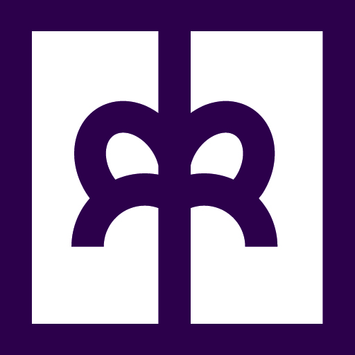 logo representing bow on box